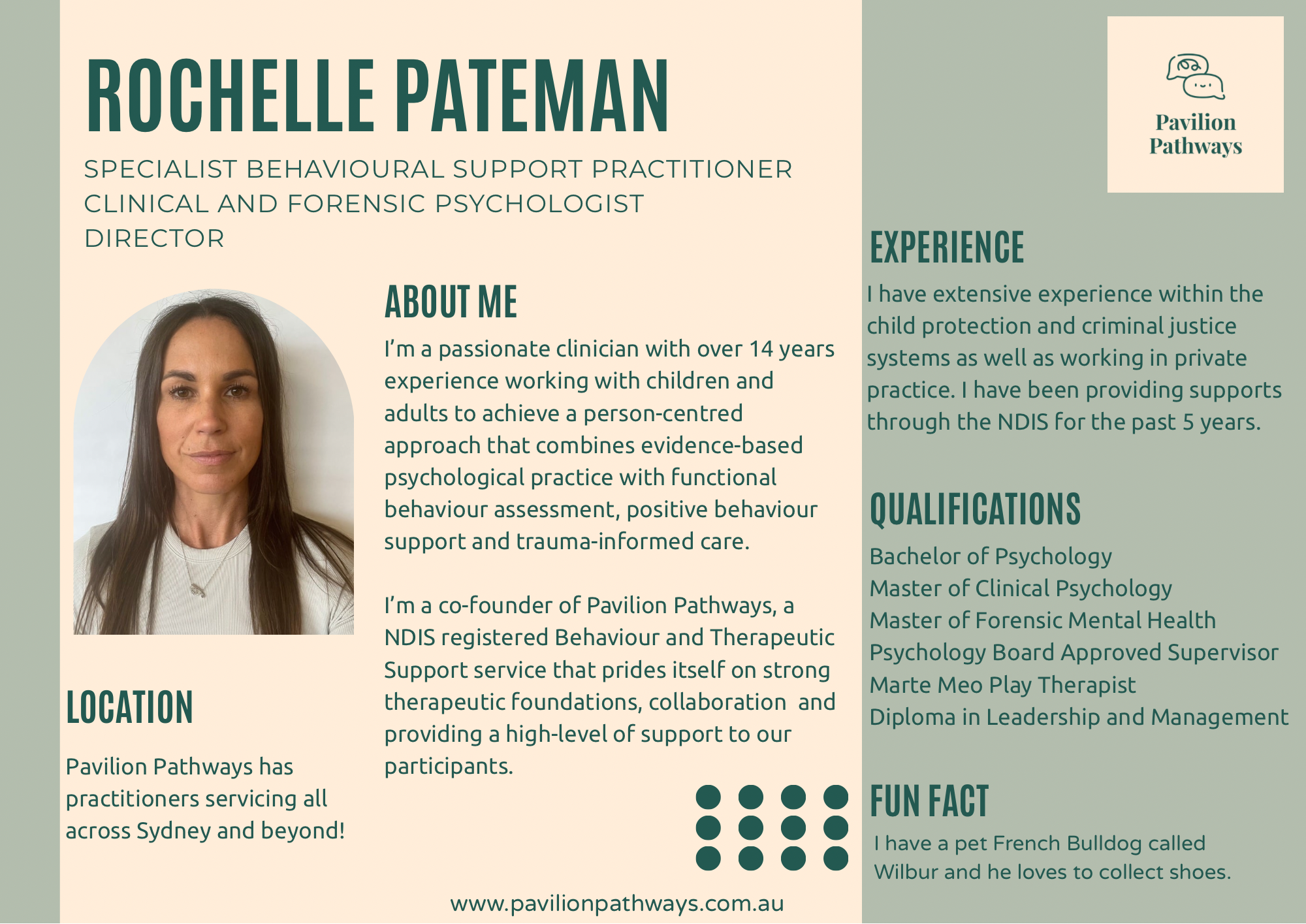 Copy of Orange and Cream Simple Resume A3 Landscape