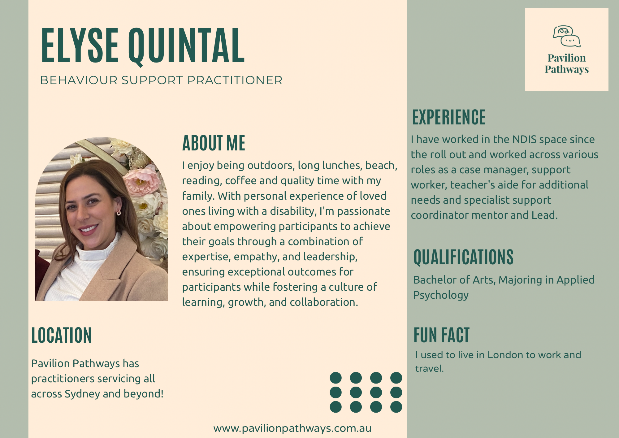 Website About Me - Elyse