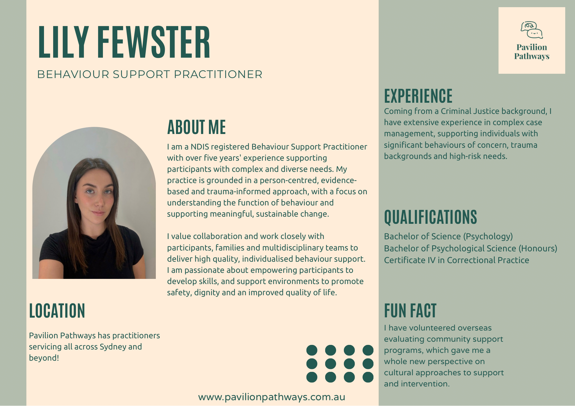 Website About Me - Lily