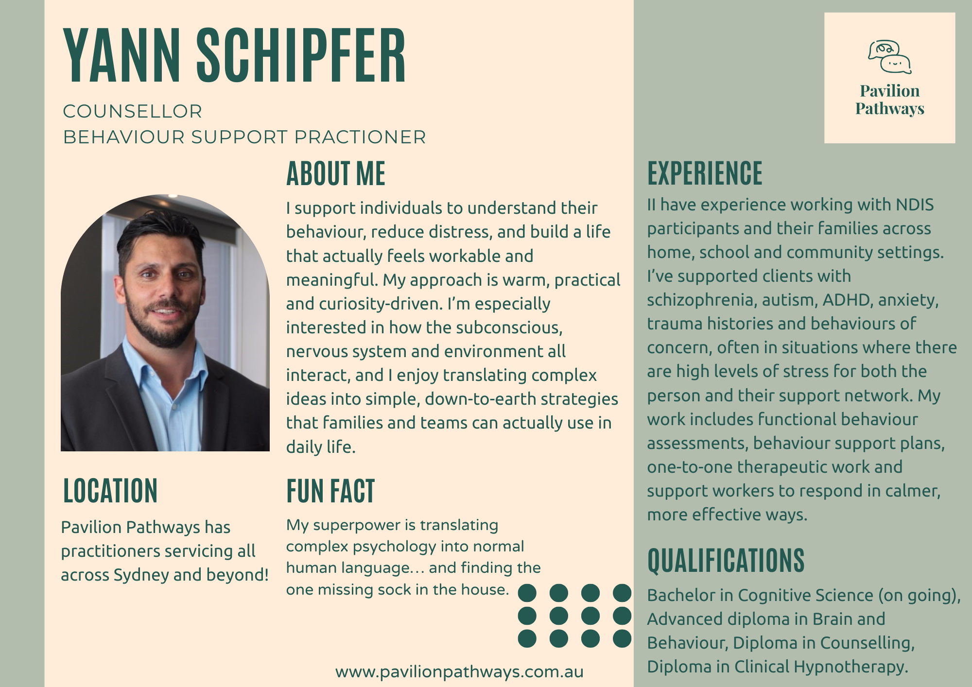 Website About Me - Yann